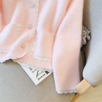 Sablelle Small Fragrant Imitation Mink Cashmere Knit Cardigan