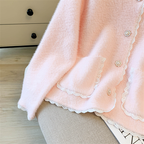 Sablelle Small Fragrant Imitation Mink Cashmere Knit Cardigan