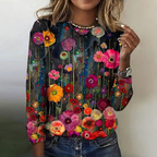 Sablelle Cool Round Neck Long Sleeve Top