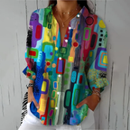 Sablelle Chic Collared Long Sleeve Shirt