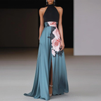 Sablelle Sexy Halter Sleeveless Maxi Dress