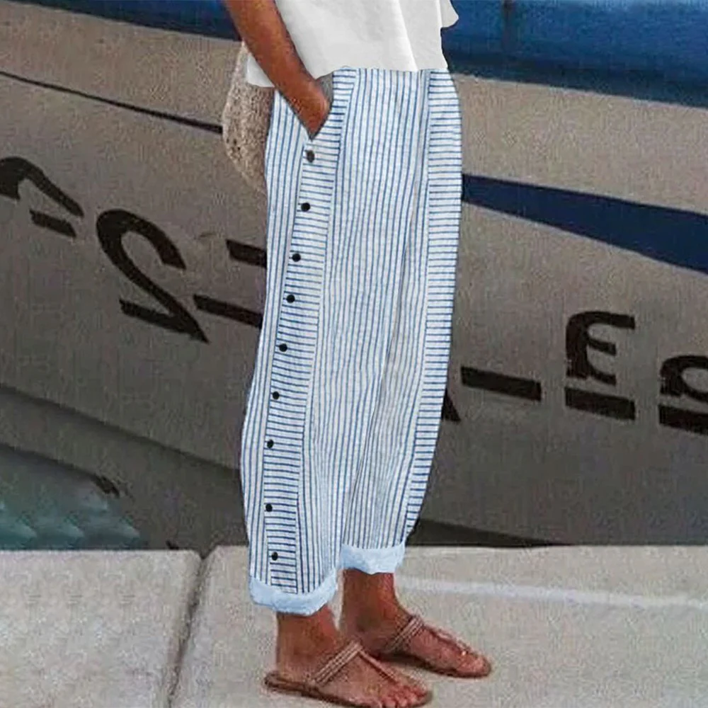Sablelle Popular Blue Side Pocket Pants