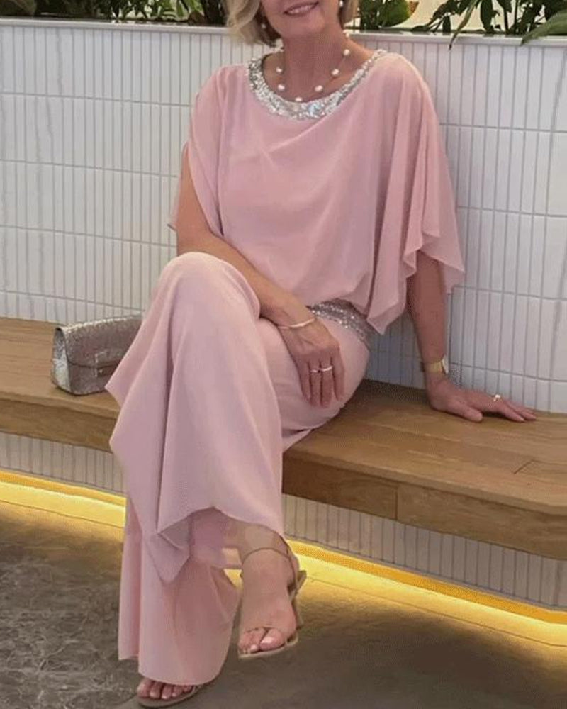 Chloe™ | Pink Sequin Set