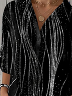 Sablelle Casual Black Long Sleeve Top