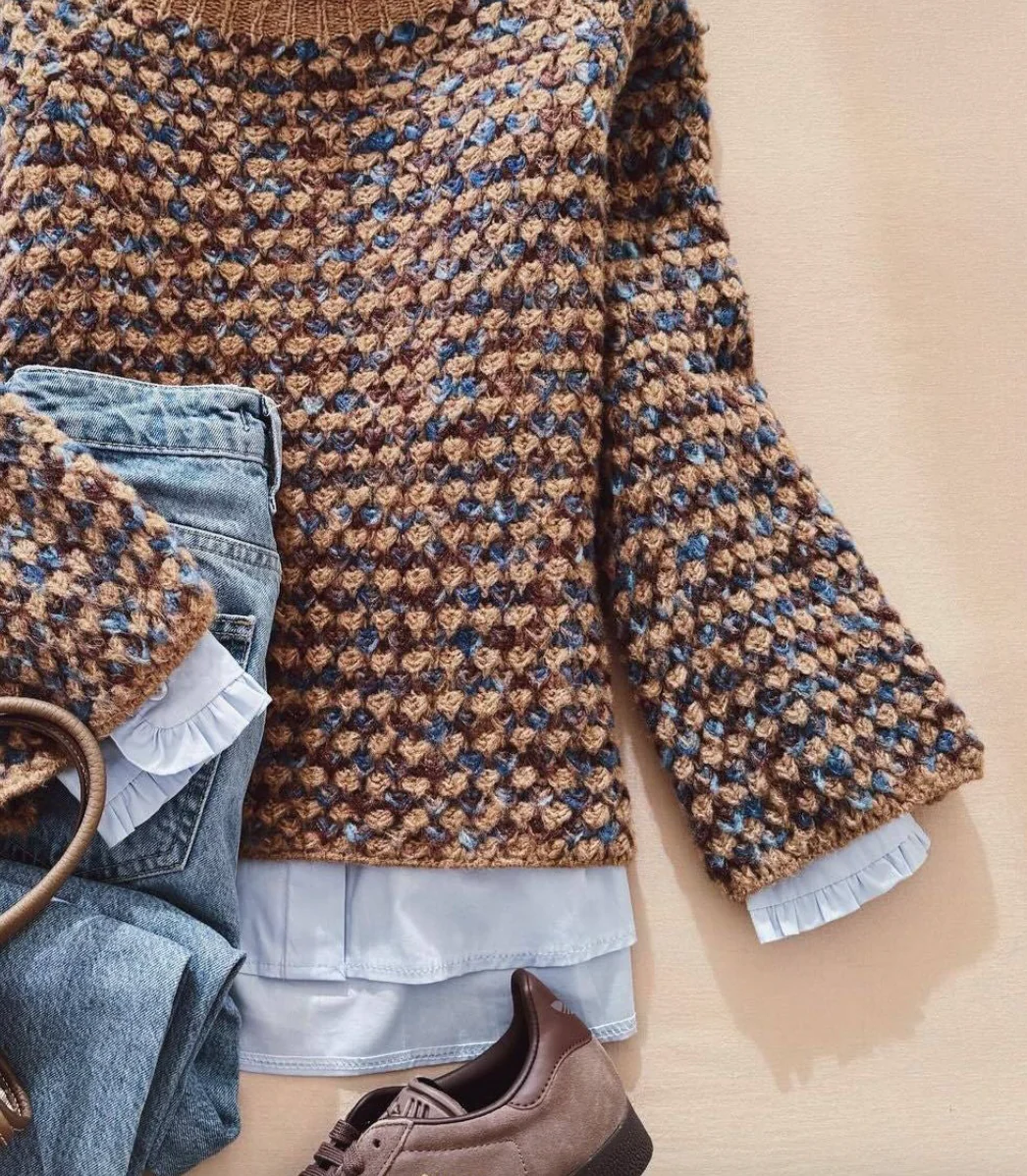 Sablelle Special Mock Neck Tan Sweater