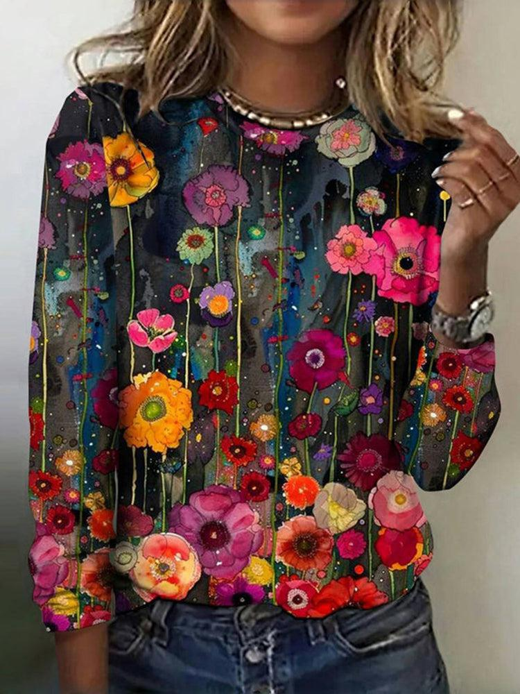 Sablelle Cool Round Neck Long Sleeve Top