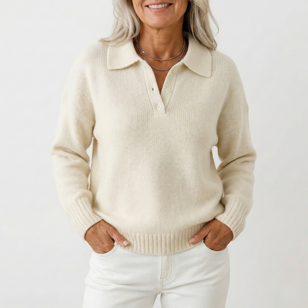 Olivia™ | Soft Knit Sweater with Collar