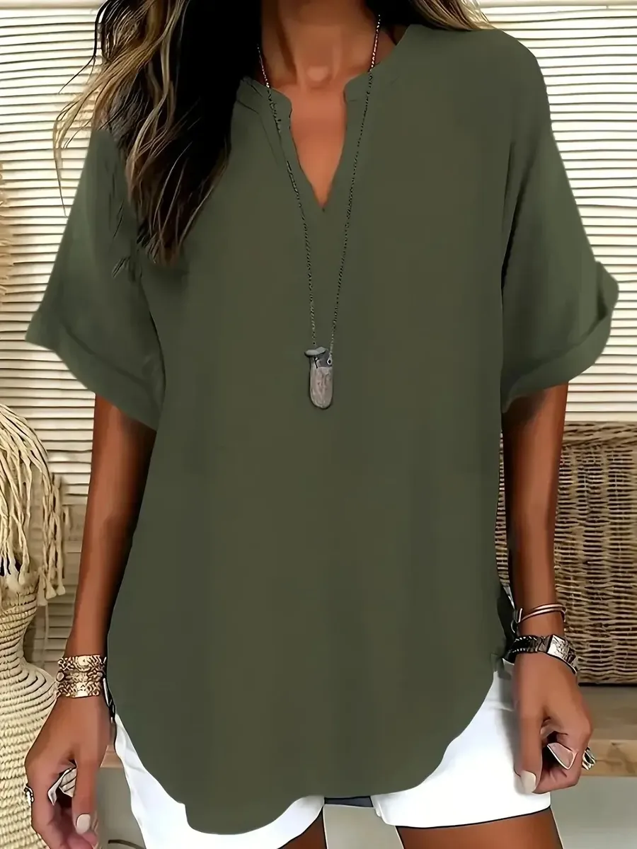 Sablelle Special V-Neck Short Sleeve Top