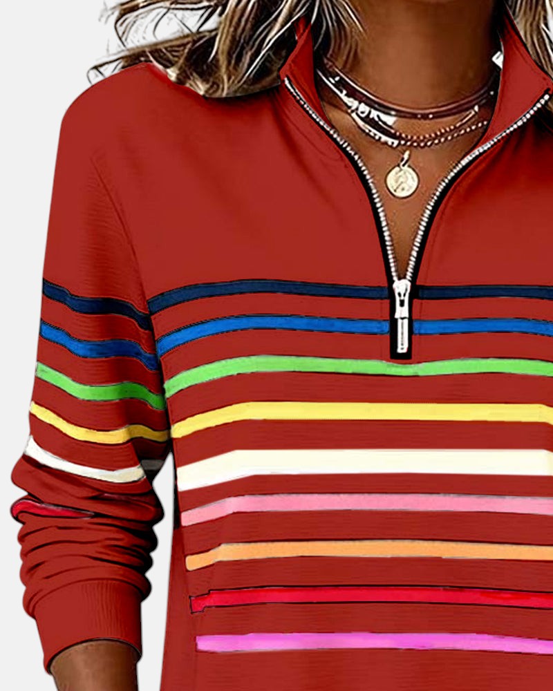 Vera - Comfortable Striped Sweater
