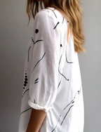 Sablelle Basic White Long Sleeve Top
