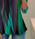 Sablelle Comfy Green Round Neck Top
