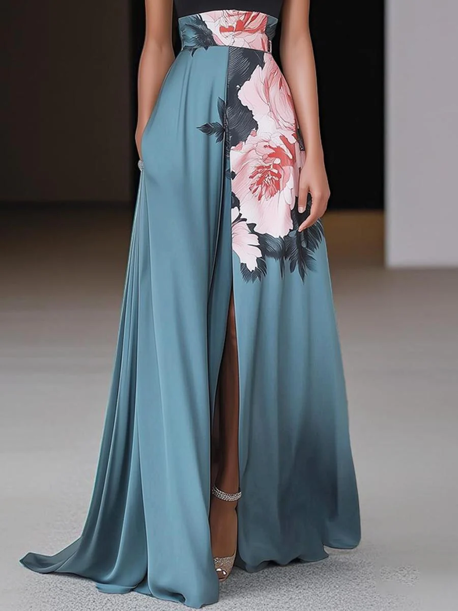 Sablelle Sexy Halter Sleeveless Maxi Dress
