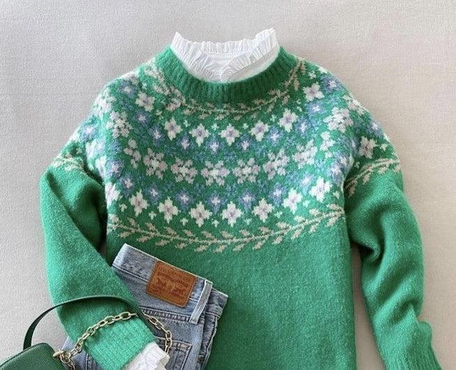 Sablelle Fresh Green Long Sleeve Sweater