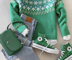 Sablelle Fresh Green Long Sleeve Sweater