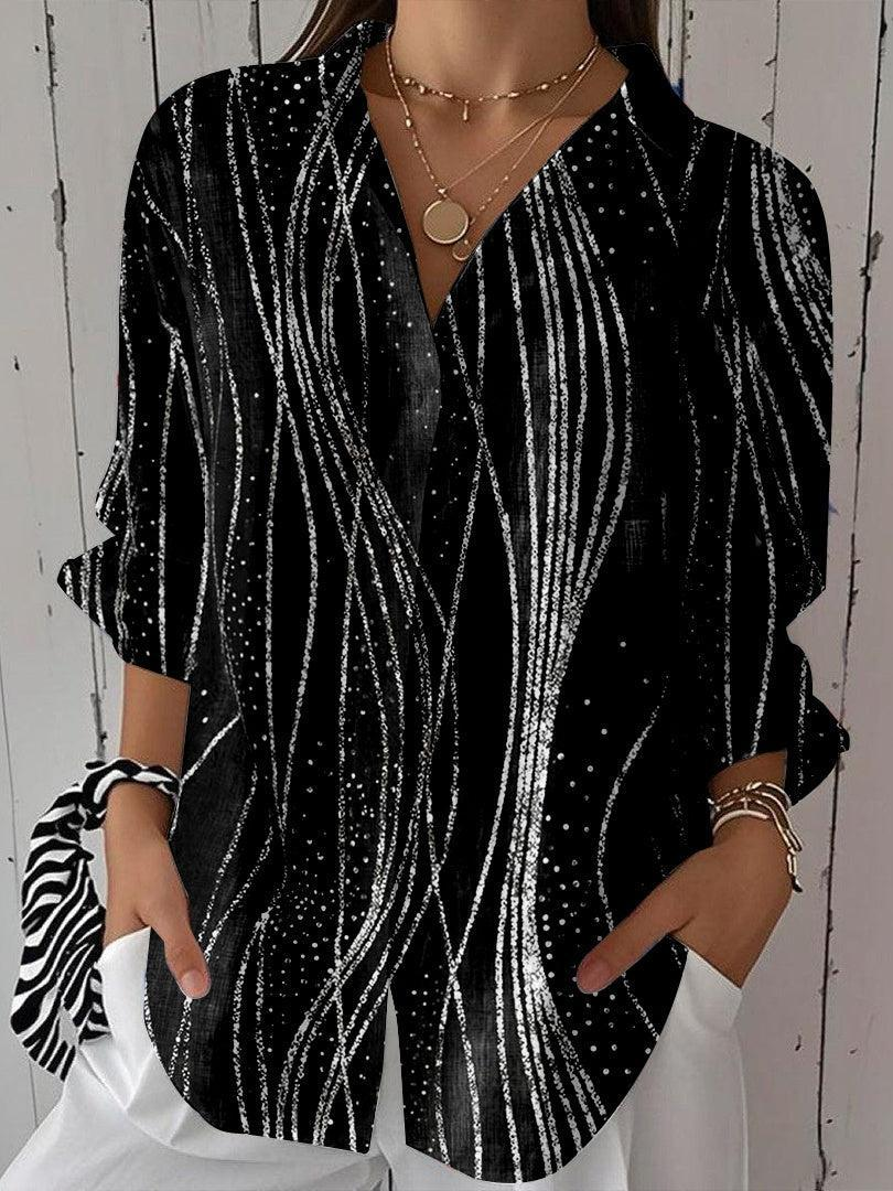 Sablelle Casual Black Long Sleeve Top