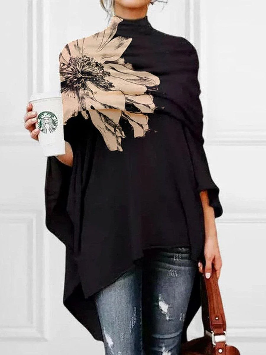 Sablelle Modern Print High Neck Top
