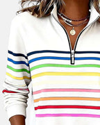 Vera - Comfortable Striped Sweater