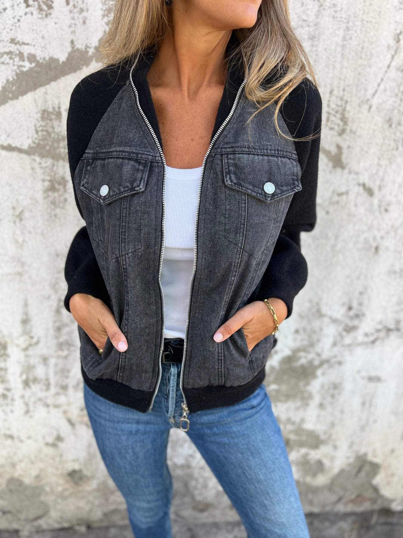 Roxane™ | Zip-Up Jacket V-Neck