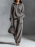 Emily™ | Casual Corduroy Hooded Sweatshirt And Pants Set