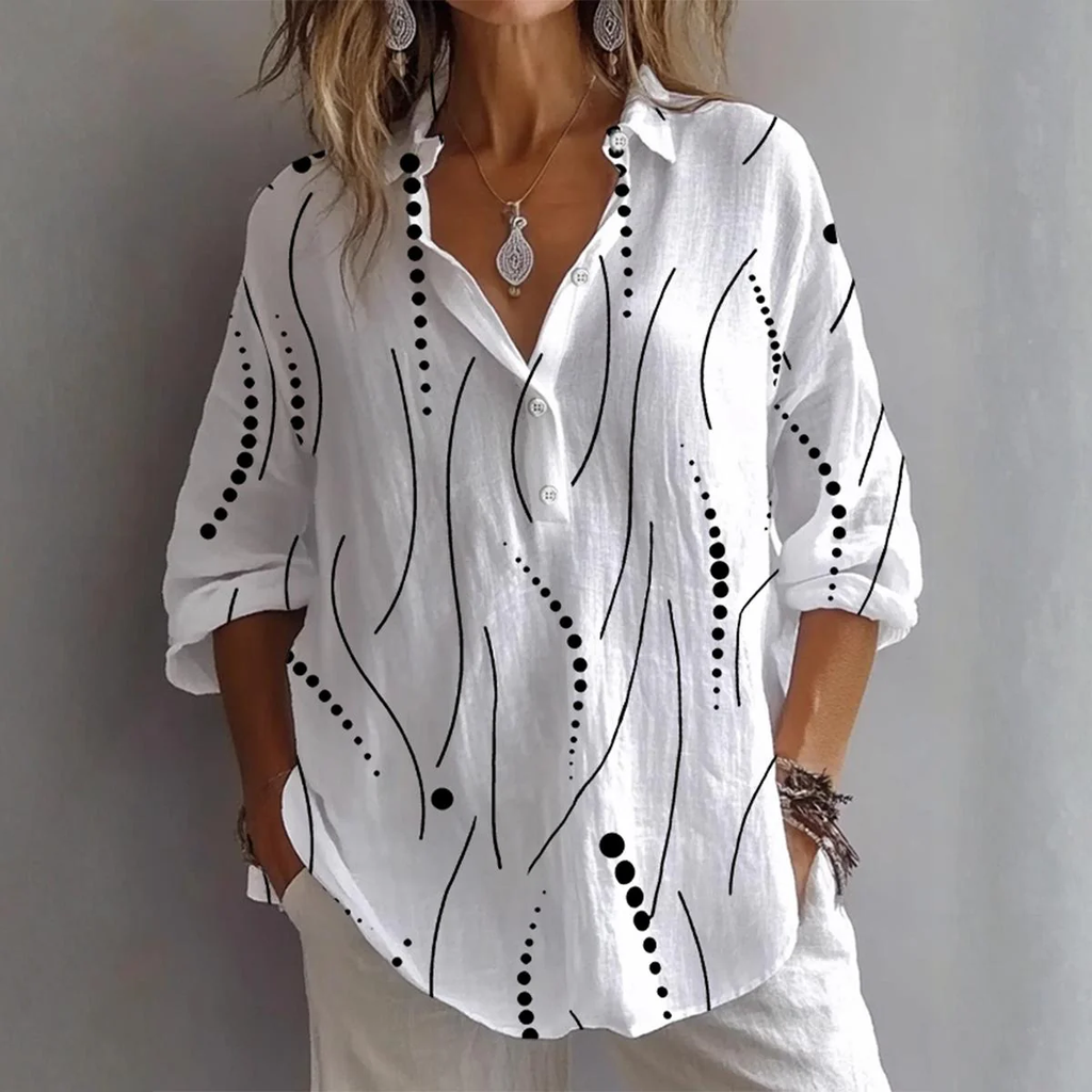 Sablelle Basic White Long Sleeve Top