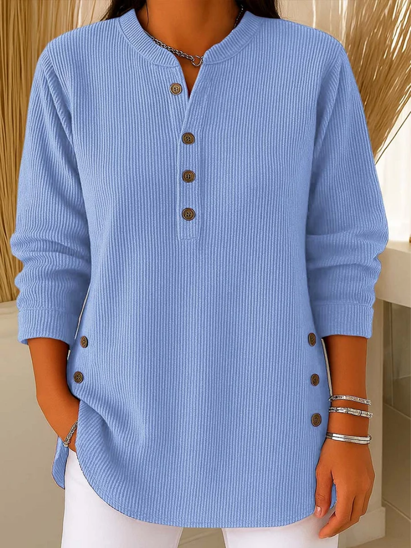 Lila™ | Knit Sweater With Button Details