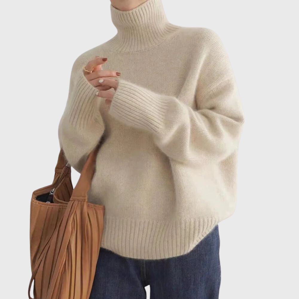 Isabelle™ | High Neck Cashmere Sweater