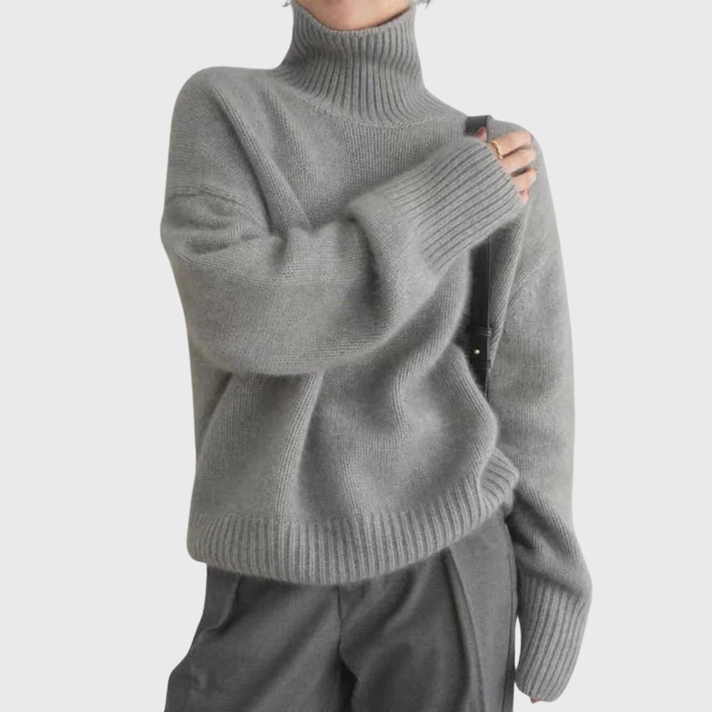 Isabelle™ | High Neck Cashmere Sweater