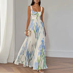 Iris™ | Floral A-Line Maxi Dress