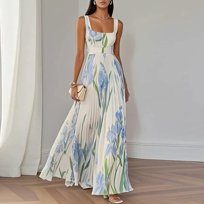 Iris™ | Floral A-Line Maxi Dress