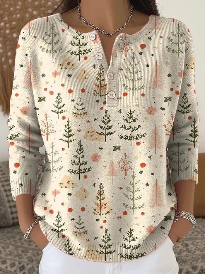 Hannah™ | Button-Detail Knit Sweater