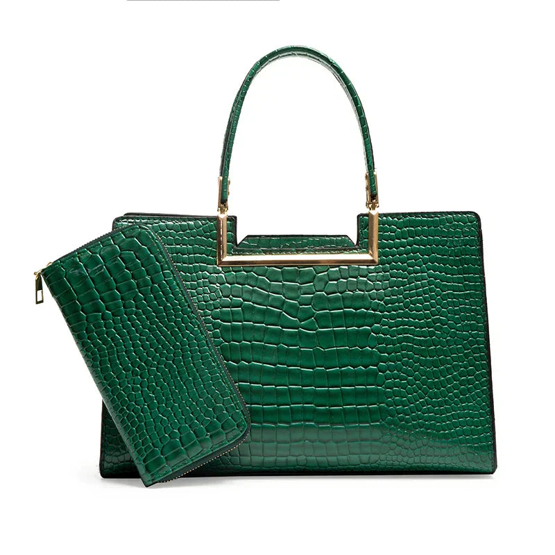 Isabella™ | Leather Bag And Wallet Set