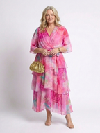 Celeste™ | Flowing Tie-Waist Maxi Dress