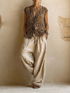 The Linen & Cotton Three-Piece Set