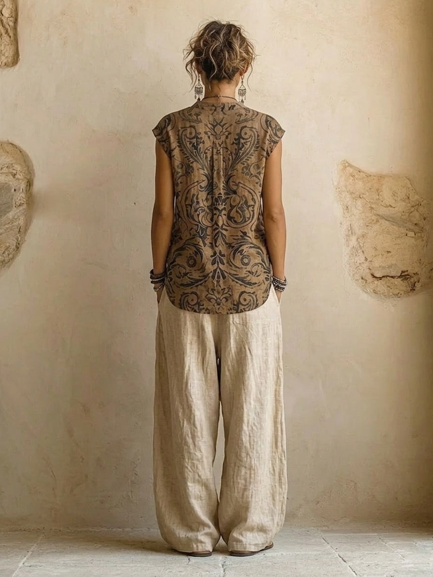 The Linen & Cotton Three-Piece Set