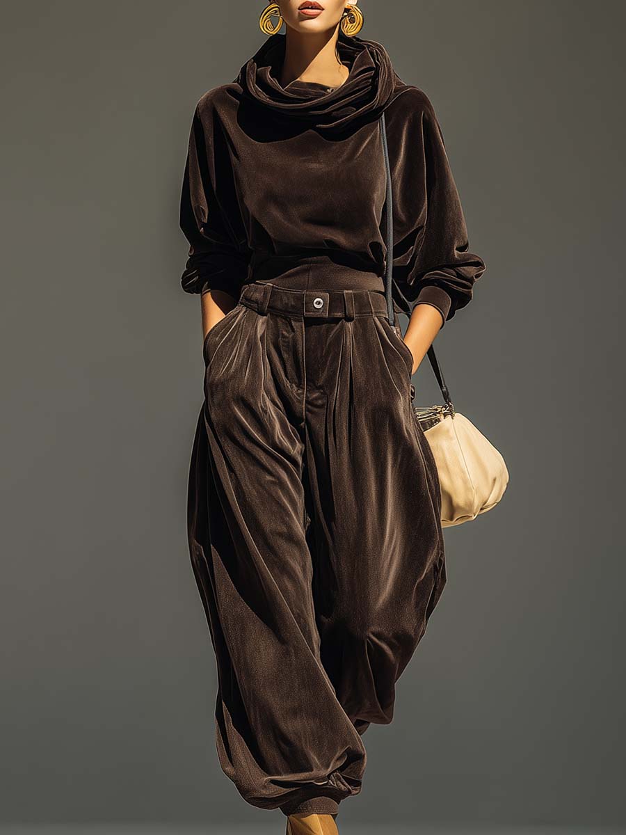 Charlotte™ | Velvet Hoodie And Trousers Set
